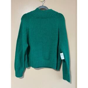 NWT Old Navy Alpine Mock Neck Pullover Sweater Serpentine Green Recycled M